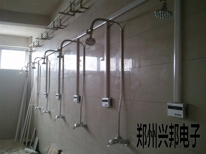 江蘇滬寧鋼機股份有限公司職工浴室IC卡水控管理系統(tǒng)施工現場
